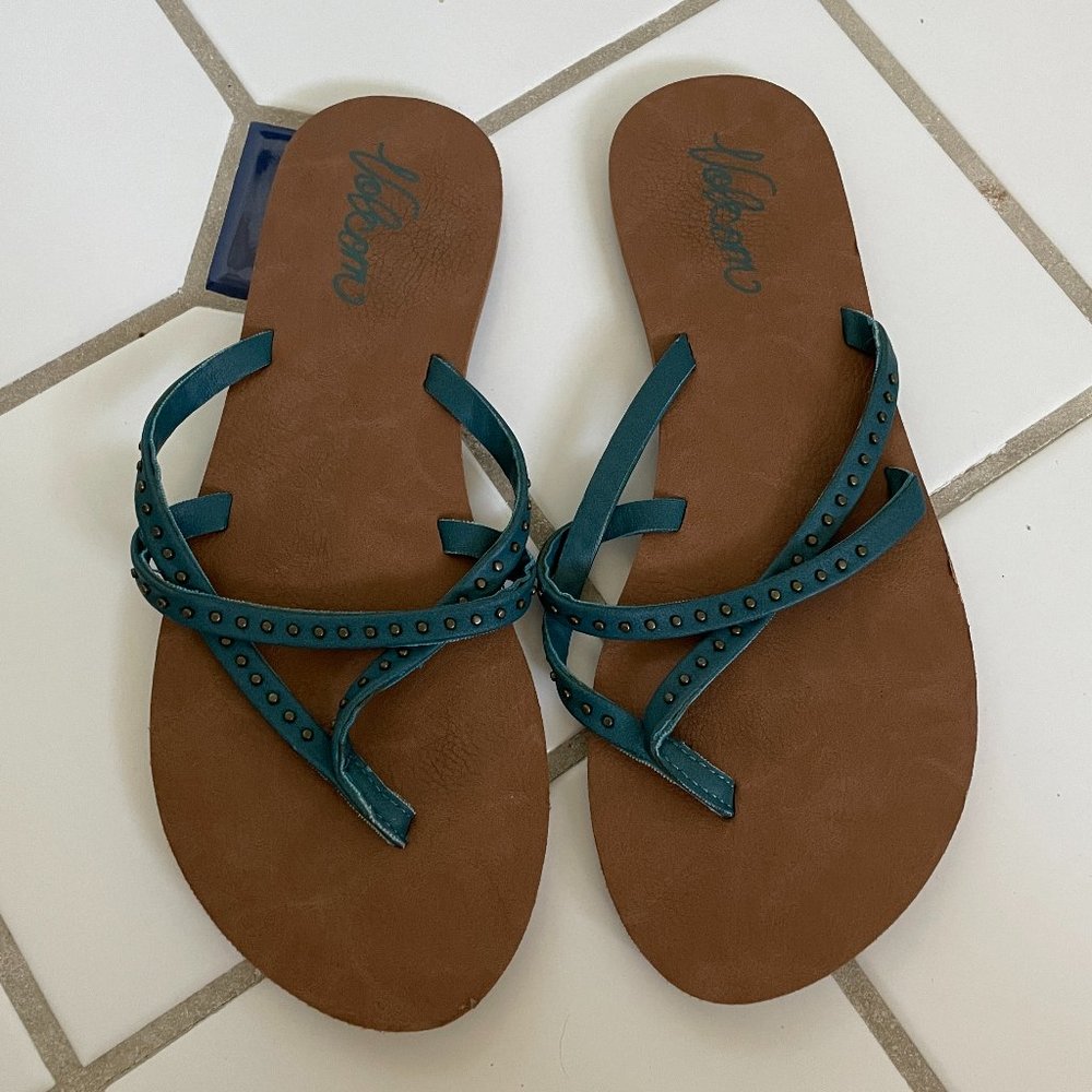 Blue/Teal Studded Sandals